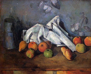  Paul Cezanne A Still Life with Milk Can and Apples - Art Print