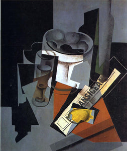 Juan Gris Still Life with Newspaper - Art Print