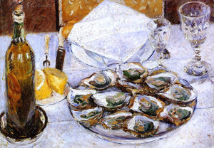  Gustave Caillebotte Still Life with Oysters - Art Print
