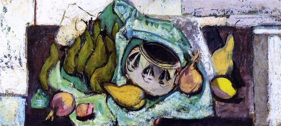  Alfred Henry Maurer Still Life with Pears and Indian Bowl - Art Print