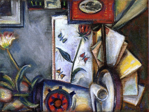  Preston Dickinson Still LIfe with Pipe and Letters - Art Print