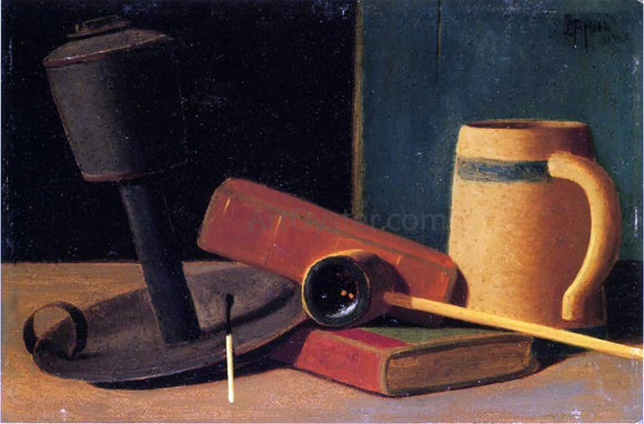  John Frederick Peto Still Life with Pipe and Mug - Art Print
