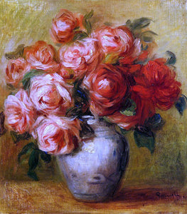  Pierre Auguste Renoir Still Life with Roses - Art Print