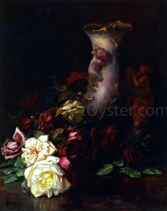  Robert Jenkins Onderdonk Still Life with Roses - Art Print