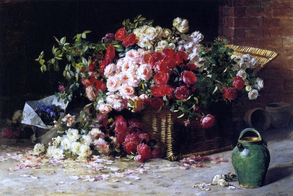  Abbott Fuller Graves Still Life with Roses - Art Print
