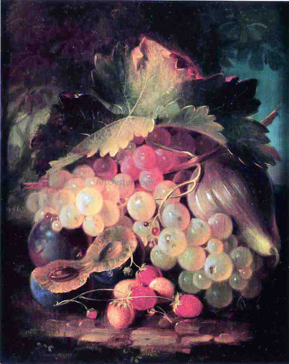  George Forster Still Life with Strawberries - Art Print
