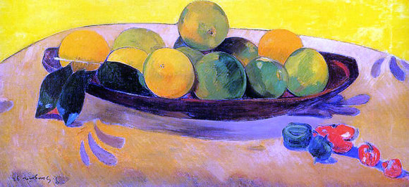  Paul Gauguin Still Life with Tahitian Oranges - Art Print