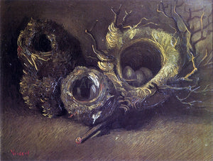  Vincent Van Gogh Still Life with Three Birds' Nests - Art Print