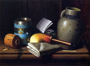  William Michael Harnett Still Life with Three Castles Tobacco - Art Print