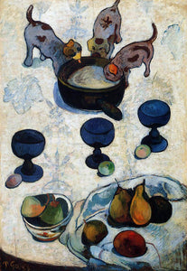  Paul Gauguin Still Life with Three Puppies - Art Print