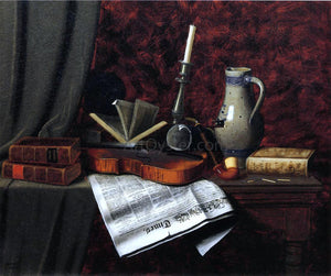  William Michael Harnett Still Life with Violin - Art Print