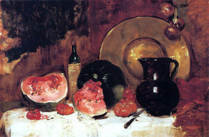  Frank Duveneck Still Life with Watermelon - Art Print