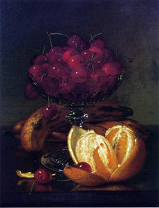  Robert Spear Dunning Still Life of Compote, Cherries, Three Bananas and Orange - Art Print