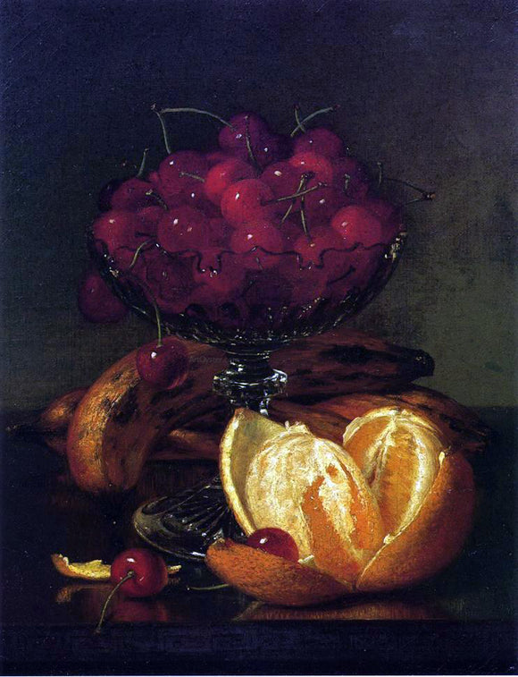  Robert Spear Dunning Still Life of Compote, Cherries, Three Bananas and Orange - Art Print
