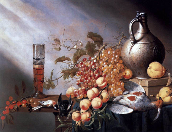  Harmen Steenwijck Still-Life of Fruit and Dead Fowl - Art Print