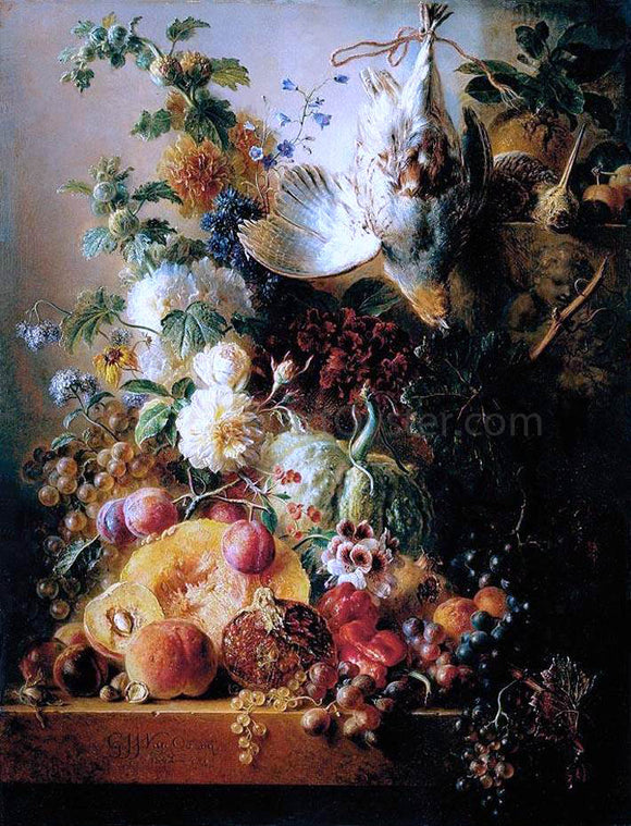  Georgius Jacobus Johannes Van Os Still-Life of Fruit - Art Print