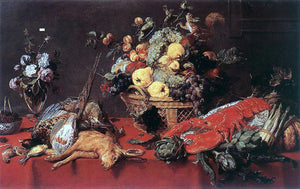  Frans Snyders Still-Life with a Basket of Fruit - Art Print