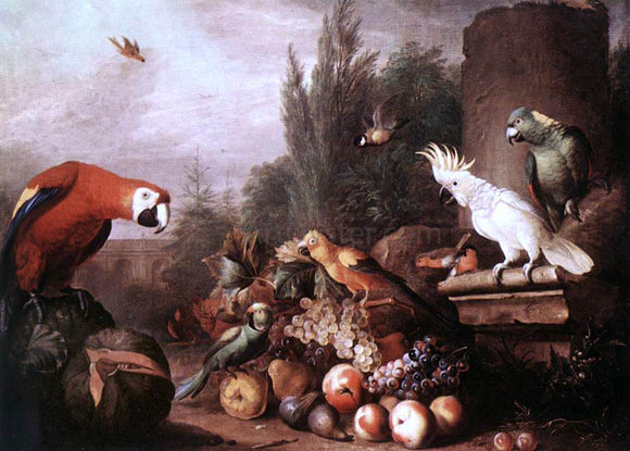  Jakab Bogdany Still-life with Birds - Art Print