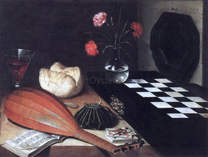 Lubin Baugin Still-Life with Chessboard (The Five Senses) - Art Print