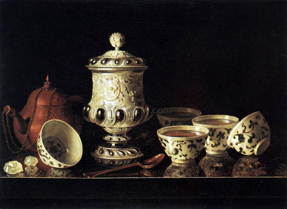  Pieter Gerritsz. Van Roestraeten Still-Life with Chinese Teabowls - Art Print