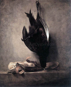  Jean-Baptiste-Simeon Chardin Still-Life with Dead Pheasant and Hunting Bag - Art Print