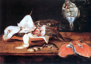  Alexander Adriaenssen Still-Life with Fish - Art Print