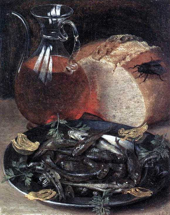  Georg Flegel Still-Life with Fish - Art Print