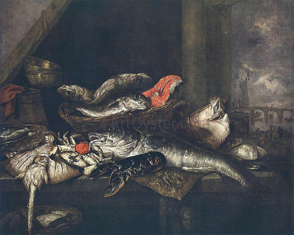  Abraham Van Beyeren Still-life with Fishes - Art Print