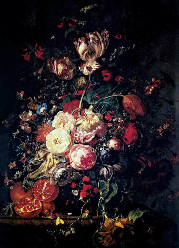  Rachel Ruysch Still-Life with Flowers - Art Print