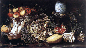  Tommaso Salini Still-life with Fruit, Vegetables and Animals - Art Print