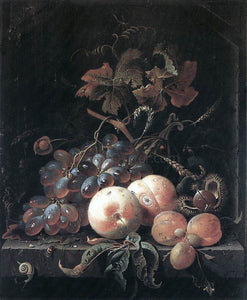  Abraham Mignon Still-Life with Fruits - Art Print