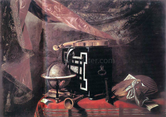  Evaristo Baschenis Still-life with Instruments - Art Print