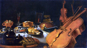  Pieter Claesz Still-Life with Musical Instruments - Art Print