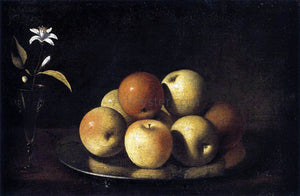  Juan De Zurbaran Still-Life with Plate of Apples and Orange Blossom - Art Print