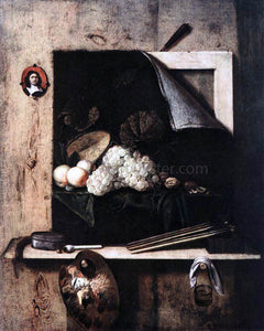  Cornelius Gijsbrechts Still-Life with Self-Portrait - Art Print