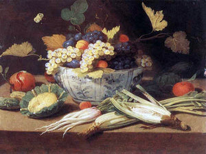  Jan Van Kessel Still-Life with Vegetables - Art Print