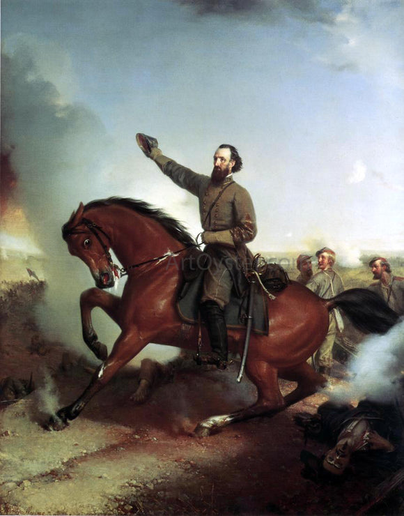  Louis-Mathieu-didier Guillaume Stonewall Jackson at the Battle of Winchester, Virginia - Art Print