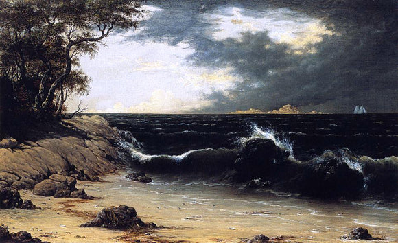  Martin Johnson Heade Storm Clouds over the Coast - Art Print