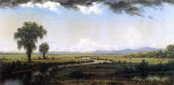  Martin Johnson Heade Storm Clouds over the New Jersey Marshes - Art Print