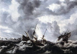  The Elder Bonaventura Peeters Storm on the Sea - Art Print