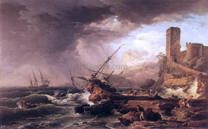  Claude-Joseph Vernet Storm with a Shipwreck - Art Print