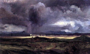  Carl Blechen Stormy Weather over the Roman Campagna - Art Print