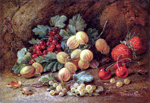  Vincent Clare Strawberries, Cherries, Gooseberries and Red and White Currants - Art Print