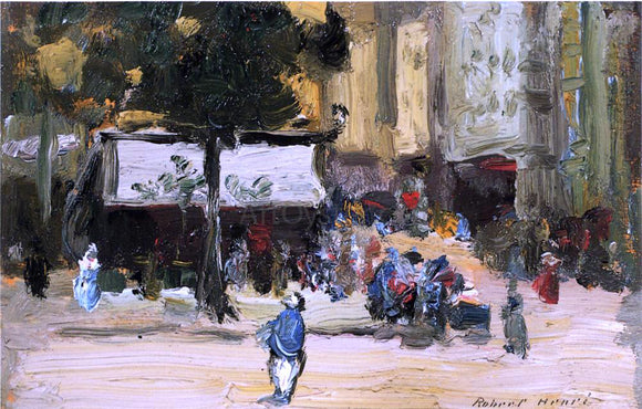  Robert Henri A Street Corner in Paris - Art Print