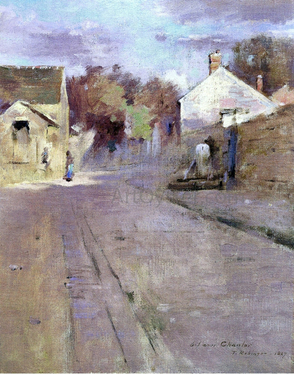  Theodore Robinson Street in Barbizon at Sunset - Art Print