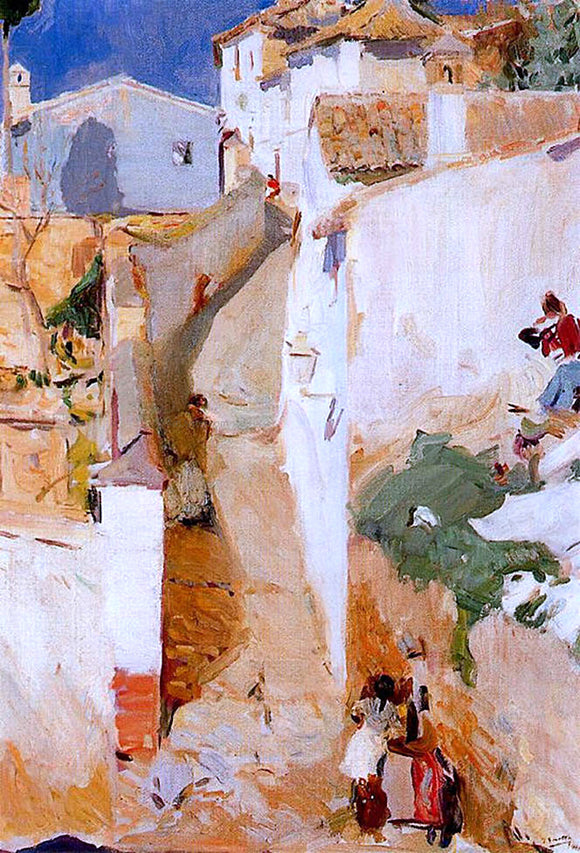  Joaquin Sorolla Y Bastida Street in Granada - Art Print