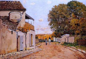  Alfred Sisley A Street in Louveciennes (Rue de la Princesse) - Art Print