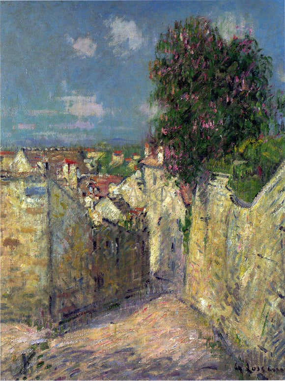  Gustave Loiseau Street in Pontoise - Art Print