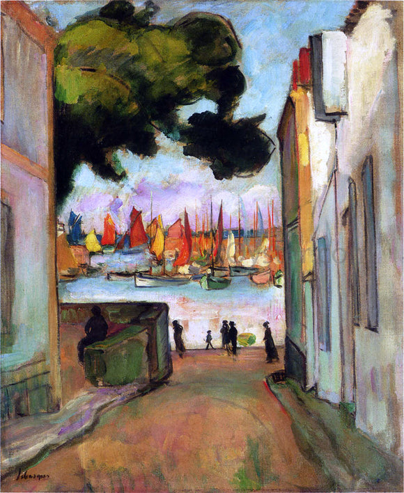  Henri Lebasque A Street in Port Collioure - Art Print