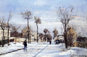  Camille Pissarro Street in the Snow, Louveciennes - Art Print